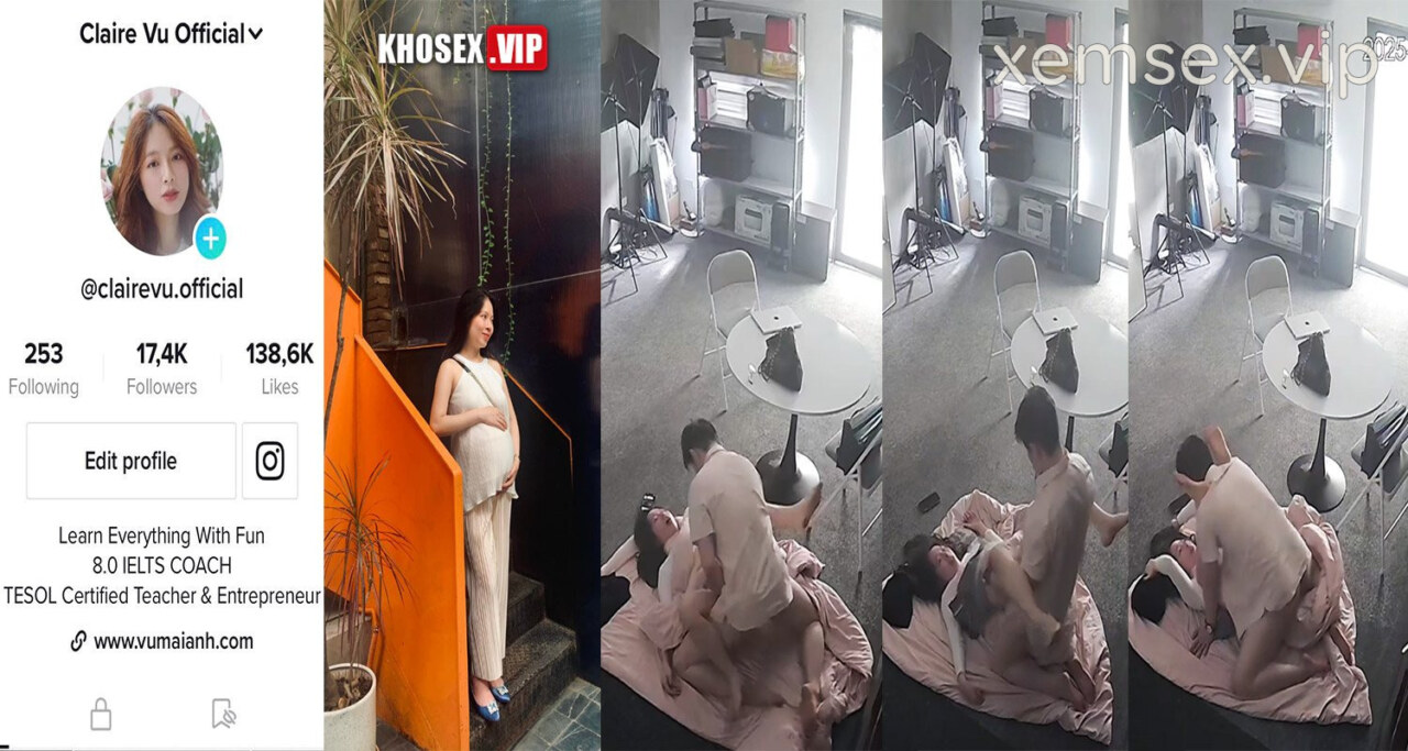 Hack Camera Clip nóng Cô giáo Vũ Mai Anh dạy Tiếng Anh lộ clip sex địt nhau với học viên (Full Clip)